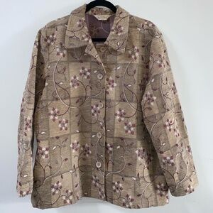 Northern Reflections Floral Gobelin weave Jacket